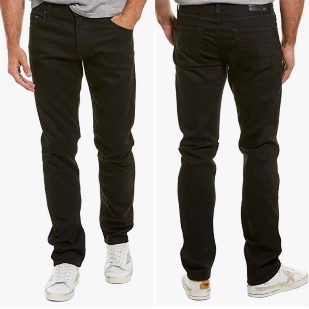 AG Adriano Goldschmied The Ives Modern Athletic Fit Jeans Black 38X28.5 Minimal